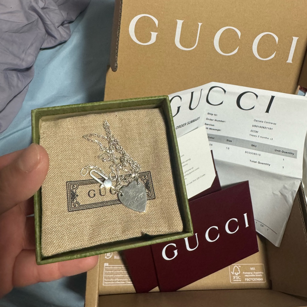 Gucci Necklace And Gucci Ring Gucci Necklace And Gucci Ring